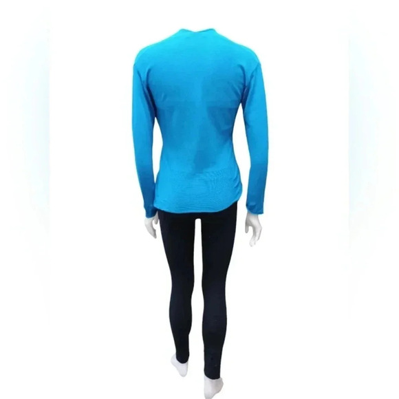 Nic+Zoe LS Open Teal Blue Cardigan Size  Small - Picture 4 of 9